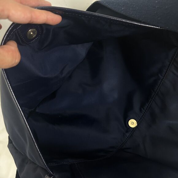 Tory Burch Billy Nylon Messenger Diaper Baby Bag Blue Crossbody Adjustable - Picture 11 of 16